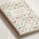 "Trellis" - Notebook in Mulberry by Sarah Knight - Binding Detail