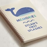 "Whale Hello" - Notebook in Sea by Harriet Richter - Binding Detail