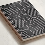 "Bauhaus Slate" - Notebook in Slate by Iveta Angelova - Binding Detail