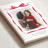 "Bow" - Notebook in Crimson by Olivia Kanaley Inman - Binding Detail