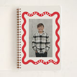 "ricrac" - Notebook in Cardinal by Lori Wemple - Front