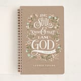 "Be Still I" - Notebook in Kraft by Jennifer Wick - Front