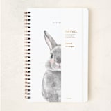 "Baby Animal Rabbit" - Notebook in Pebble by Cass Loh - Wrap