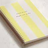 "Campania" - Notebook in Limone by Megan Davis - Binding Detail