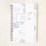 "Coastal Toile" - Notebook in Periwinkle by Jenna Holcomb - Wrap