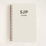 "shadowed" - Notebook in Olive by Ellen Schlegelmilch - Front