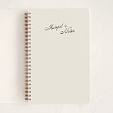 "Vintage Hotel" - Notebook in Raven by Morgan Kendall - Front