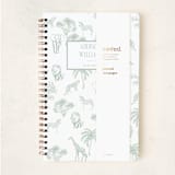 "Safari Toile" - Notebook in Palm by Jenna Holcomb - Wrap