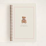 "Antique Teddy Bear" - Notebook in Petal by Becky Nimoy - Front