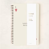 "Red Hearts" - Notebook in Champagne by Helena Vitto - Wrap