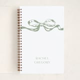 "Big Bow" - Notebook in Olive by Teju Reval - Front