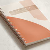 "Moody Sunset" - Notebook in Tangerine by Creo Study - Binding Detail