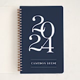 "Bold Year" - Notebook in Navy by Ester M Nersisyan - Front