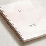 "Initials" - Notebook in Blush by Jennifer Postorino - Binding Detail