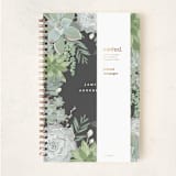 "Wild Succulents" - Notebook in Midnight by Susan Moyal - Wrap