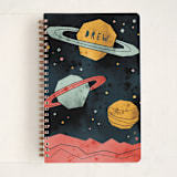 "Space Planets" - Notebook in Saturn by Susanne Kasielke - Front