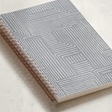 "Pattern Play" - Notebook in Pebble by Anelle Mostert - Binding Detail