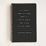"Letterboard" - Notebook in Night by Lea Delaveris - Front