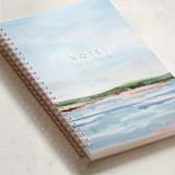 "Looking Ahead" - Notebook in Sky by Nicole Walsh - Binding Detail