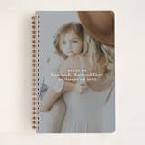 "Modern Notes" - Notebook in Snow by Hudson meet Rose - Front