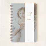 "Modern Notes" - Notebook in Snow by Hudson meet Rose - Wrap