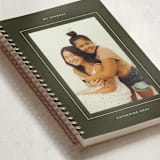 "Framed Journal" - Notebook in Olive by Kristel - Binding Detail