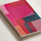 "fabulous colors" - Notebook in Fuchsia by Sumak Studio - Binding Detail