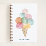 "Sweet Desserts" - Notebook in Sherbet by Shirley Lin Schneider - Front