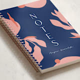 "Bright Note" - Notebook in Bluebell by Olivia Raufman - Binding Detail