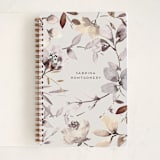 "Free Falling" - Notebook in Dry Flowers by Petra Kern - Front