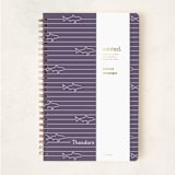 "Shark Stripe" - Notebook in Mulberry by Ro Pacifico - Wrap