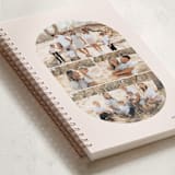 "Le Familia" - Notebook in Crepe by Mansi Verma - Binding Detail