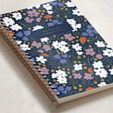 "Dancing Meadow" - Notebook in Bluebird by Ashlee Townsend - Binding Detail