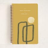 "Inner Workings" - Notebook in Mustard by Adelyn T. - Front