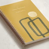 "Inner Workings" - Notebook in Mustard by Adelyn T. - Binding Detail