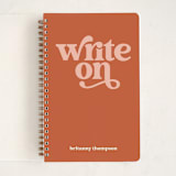 "Write On" - Notebook in Sunset by Jenna Holcomb - Front