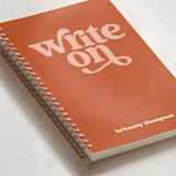 "Write On" - Notebook in Sunset by Jenna Holcomb - Binding Detail