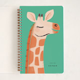 "Giraffe" - Notebook in Jungle by Itsy Belle Studio - Front