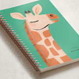 "Giraffe" - Notebook in Jungle by Itsy Belle Studio - Binding Detail