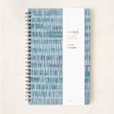 "Striped Watercolor" - Notebook in Peacock by Kelly Williams - Wrap