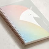 "Unicorn" - Notebook in Sunshine by Lori Wemple - Binding Detail