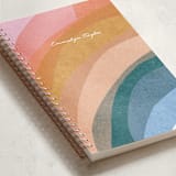 "rainbow collage" - Notebook in Unicorn by Carrie Moradi - Binding Detail