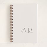 "monogram notes" - Notebook in Ivory by Lori Wemple - Front
