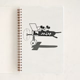 "Disney's Mickey and Minnie on the plane" - Notebook in Ivory by Sumak Studio - Front