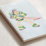 "Disney and Pixar Buzz's Laser" - Notebook in Cobalt by Lori Wemple - Binding Detail