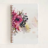 "Bloom" - Notebook in Plum by Oana Prints - Front