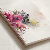 "Bloom" - Notebook in Plum by Oana Prints - Binding Detail