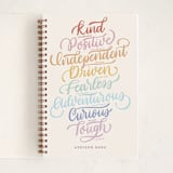 "Disney Princess Traits" - Notebook in Ivory by Carolyn Kach - Front