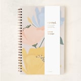 "Bold Flowers." - Notebook in Peach by Vera Lim - Wrap