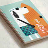 "Surfer Dude " - Notebook in Wave by JeAnna Casper - Binding Detail
